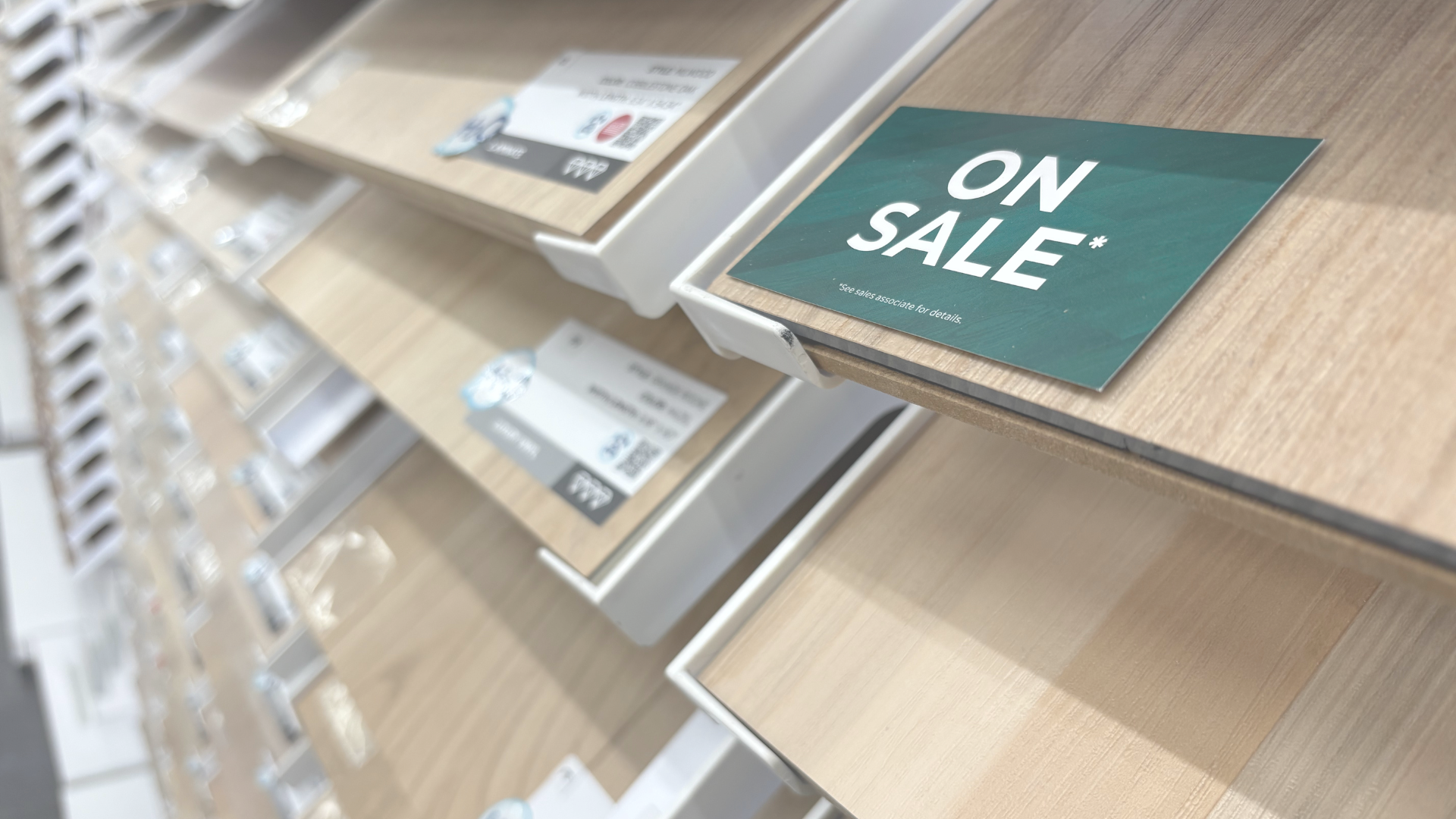 wood flooring showroom samples